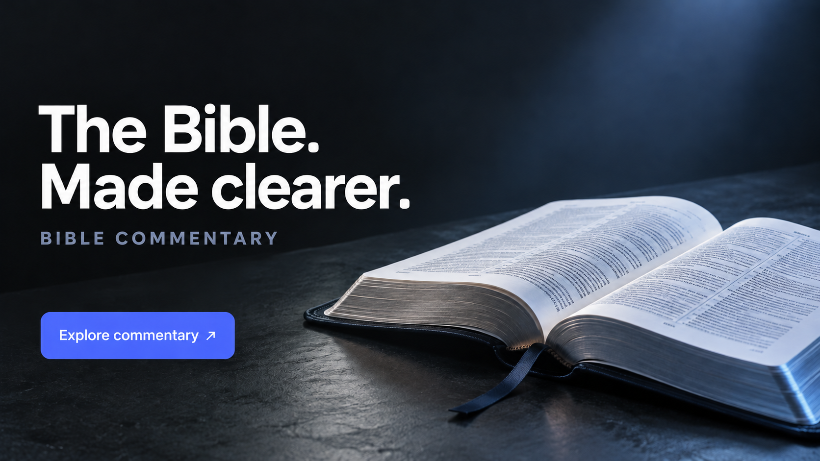 Bible commentary — The Bible. Made clearer.